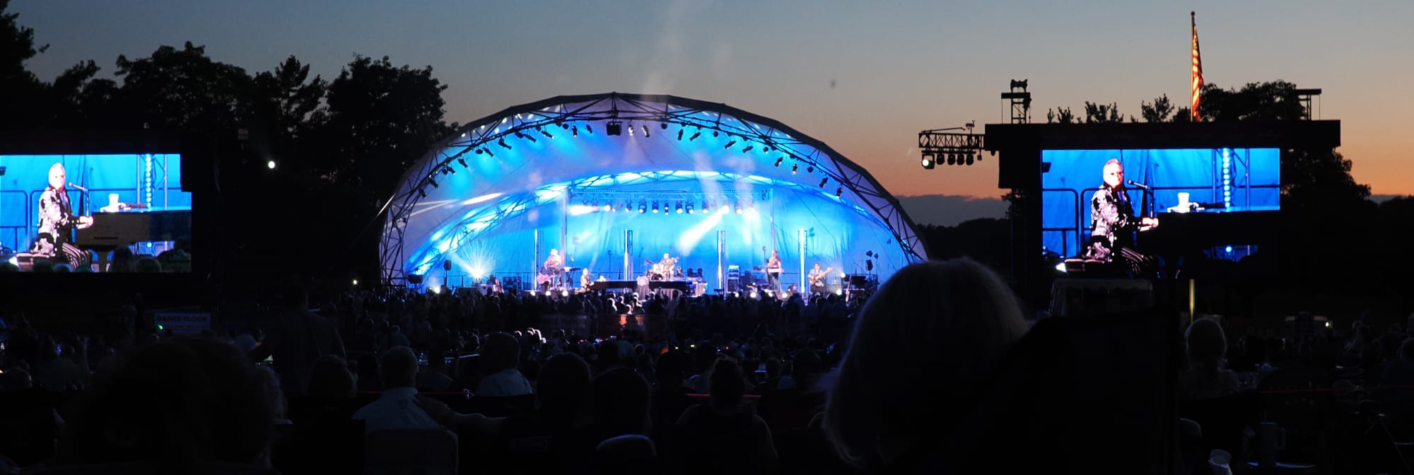 outdoor concert venue at sunset Harrisburg